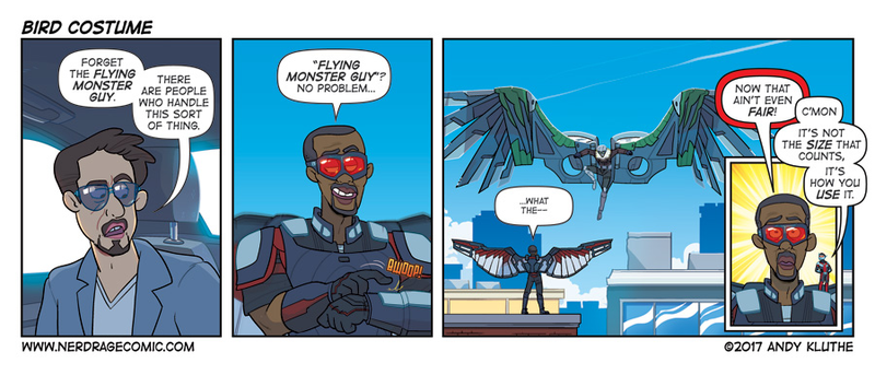 Illustration for article titled Sunday Comics: Flying Monster Guy